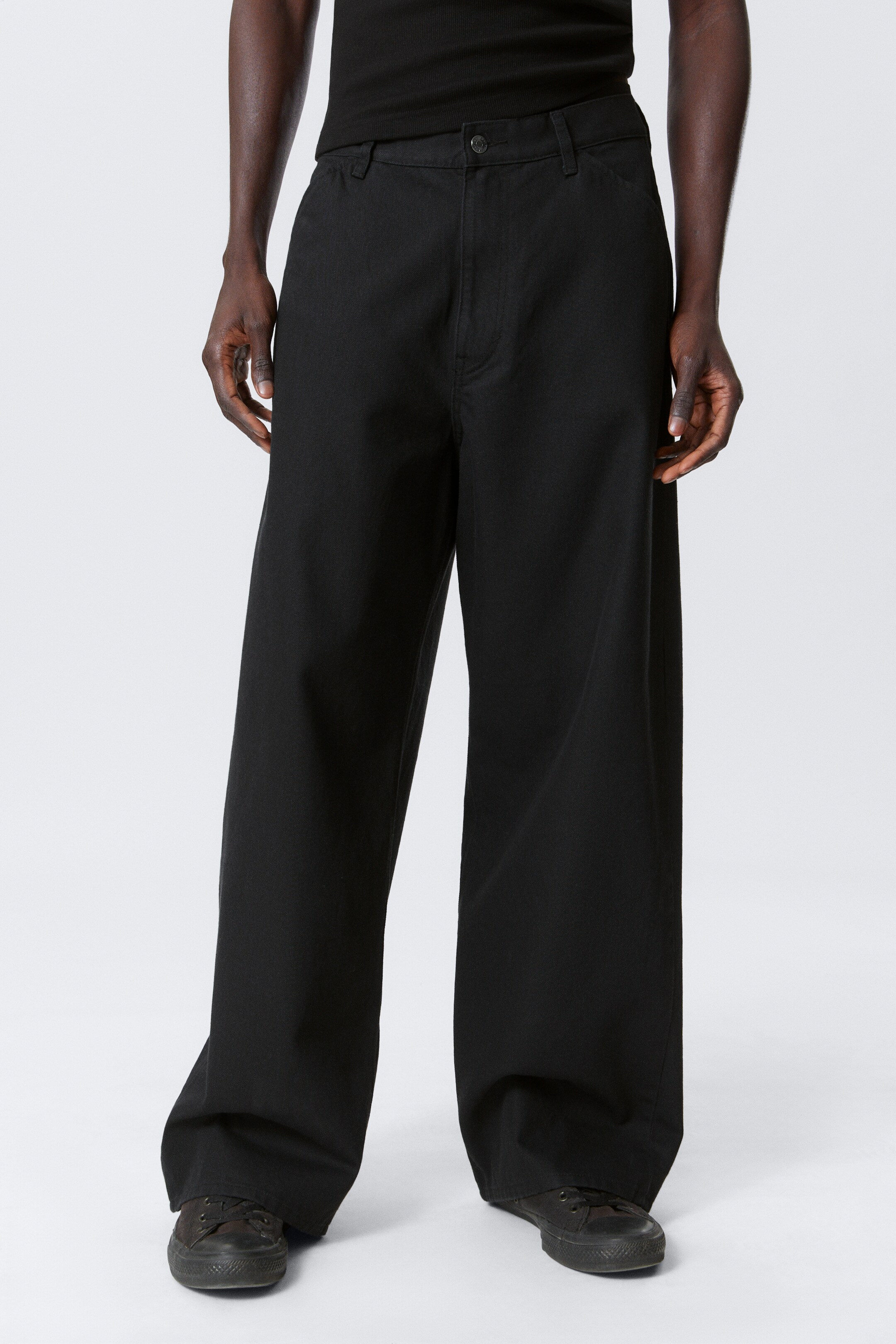 Agrandir l'image: Astro Loose Baggy Leg Pantalon en lin mélangé - Noir - HOMME | H&M FR 2