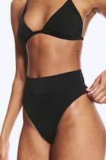 Black - Heat High Waist Bikini Bottoms - 1