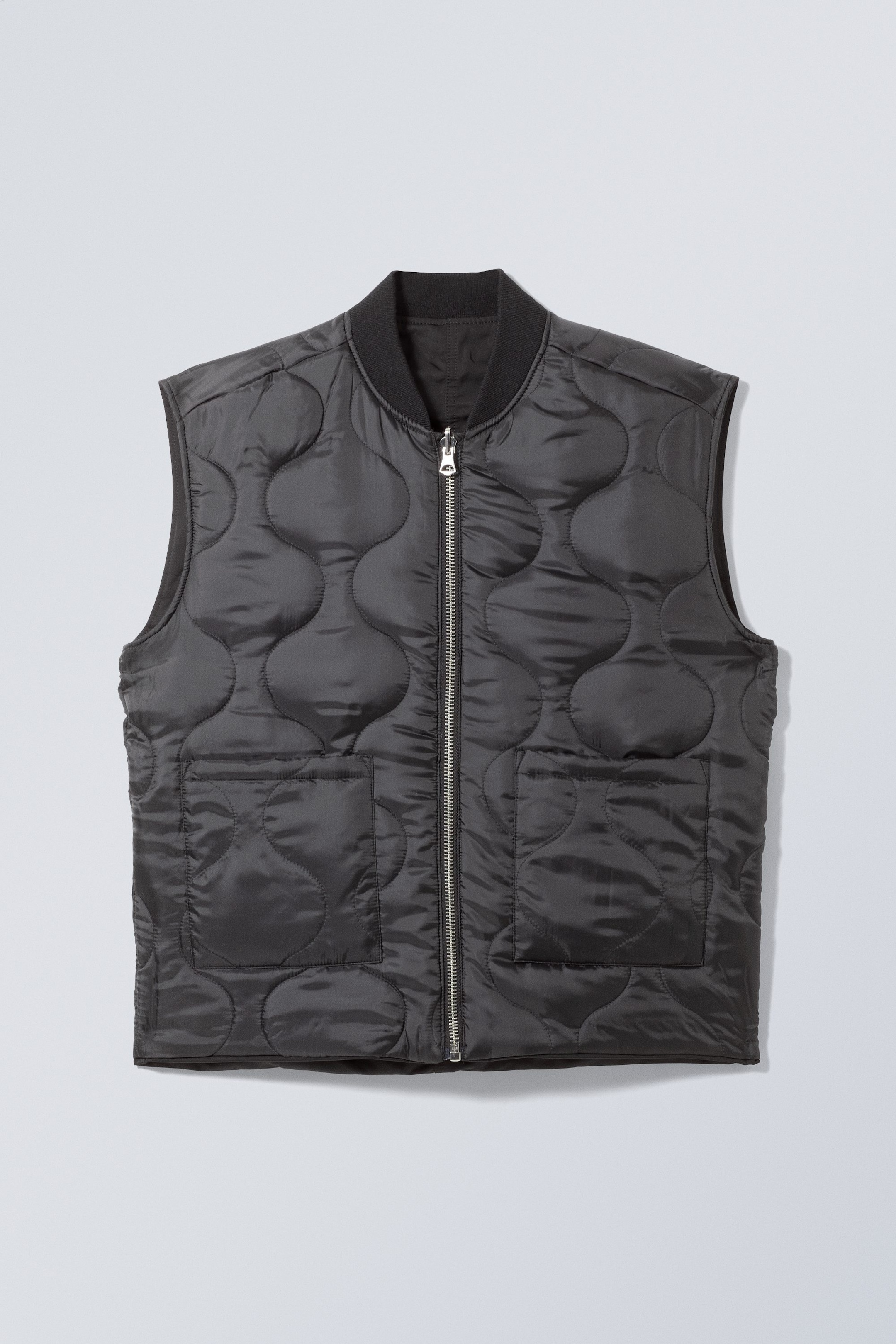 Zwart - Bomberbodywarmer - 0
