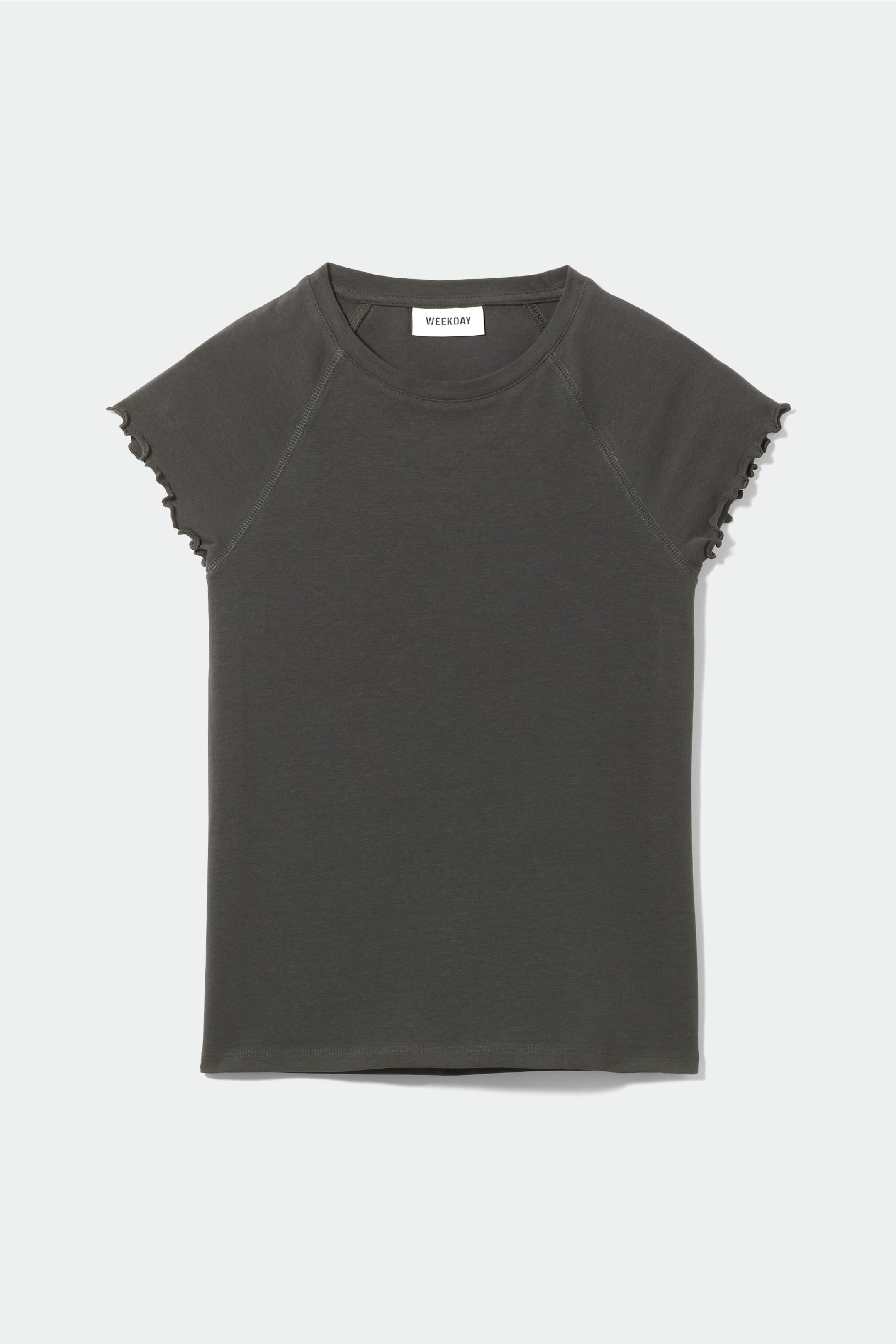 Dark grey - Vita Fitted Raglan T-Shirt - 0