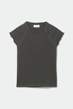 Dark grey - Vita Fitted Raglan T-Shirt - 0