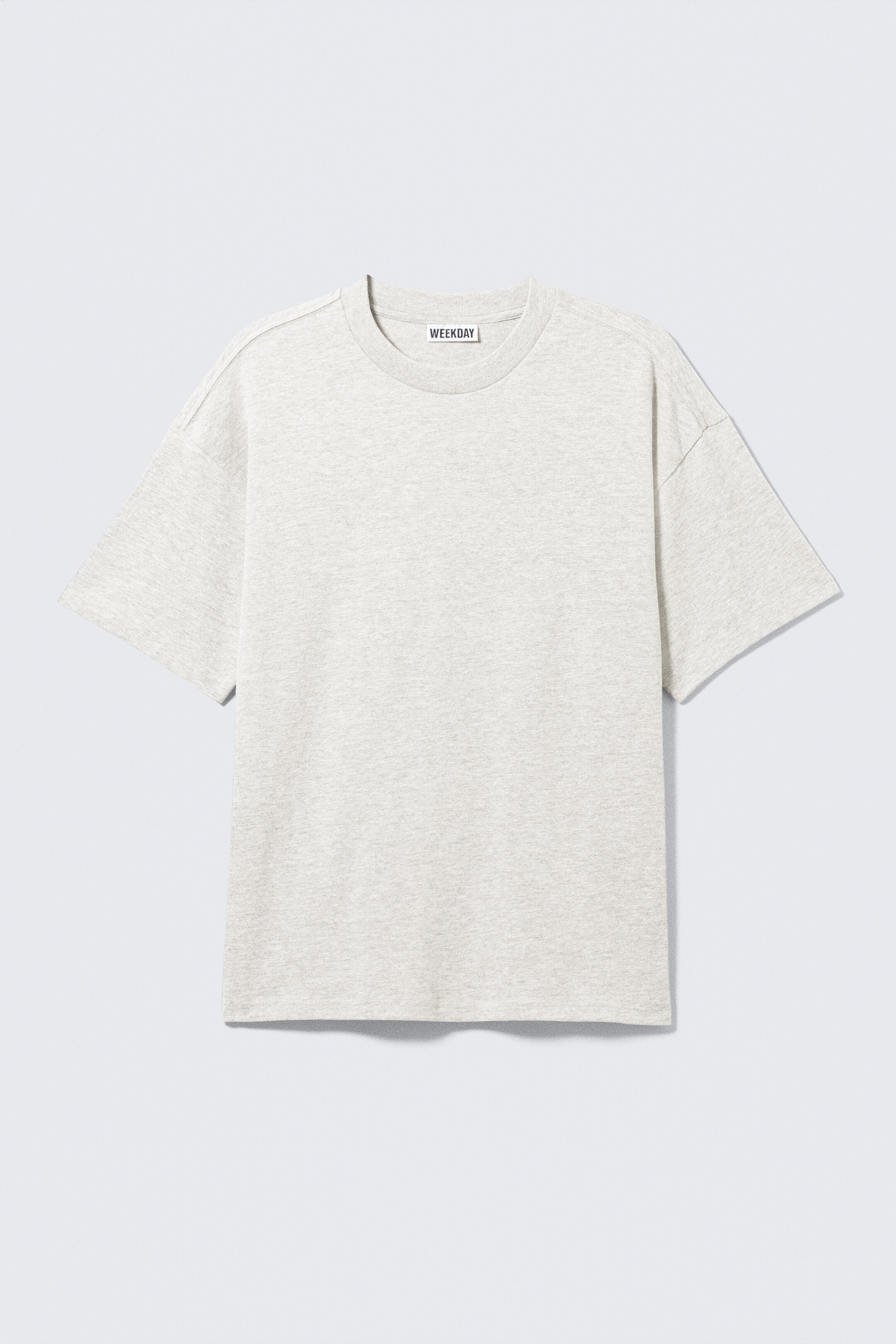 Größeres Bild anzeigen: Kastiges T-Shirt - Hellgrau meliert - Men | H&M AT 4