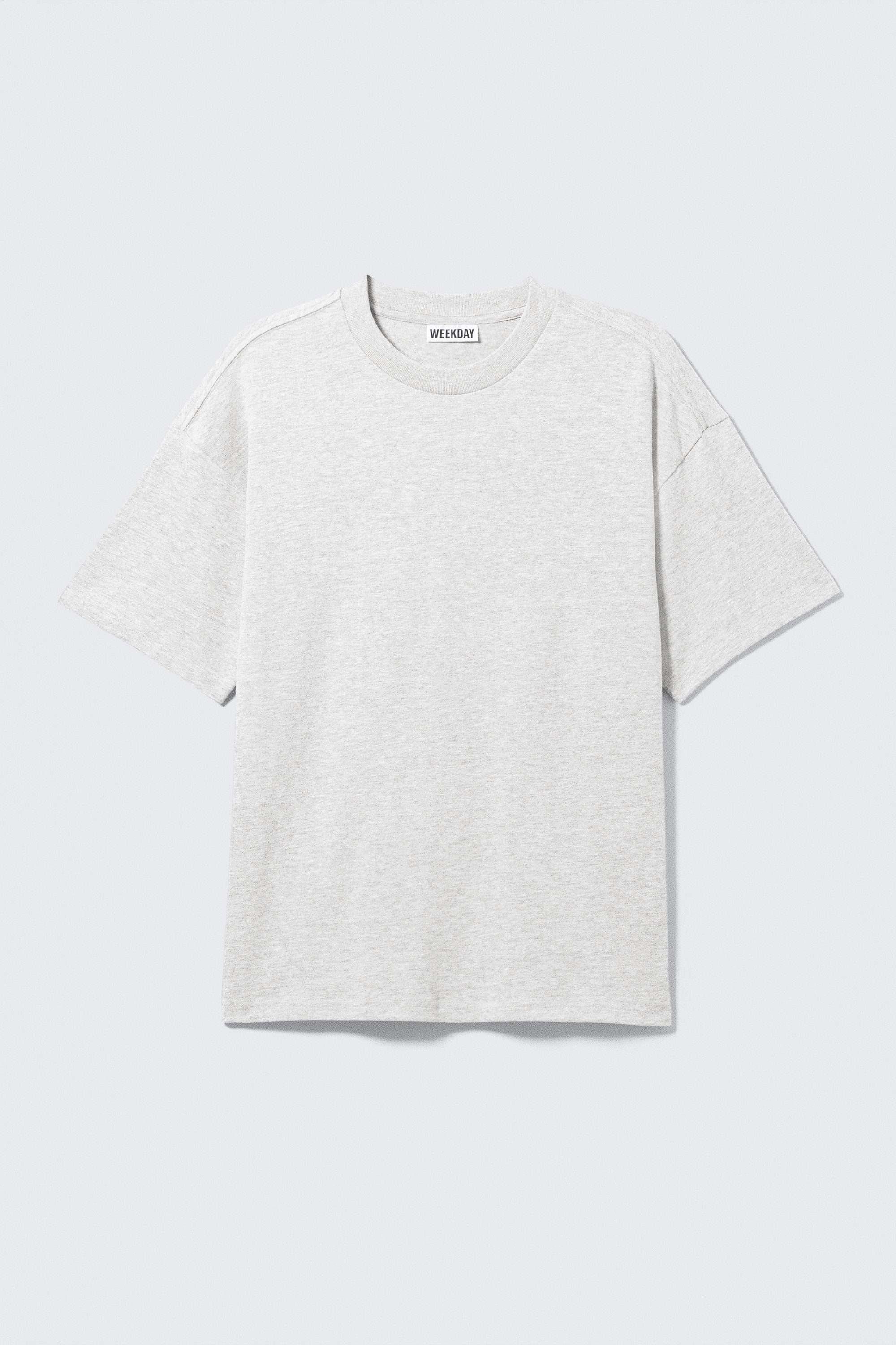 Light Grey Melange - Loose Boxy T-shirt - 3