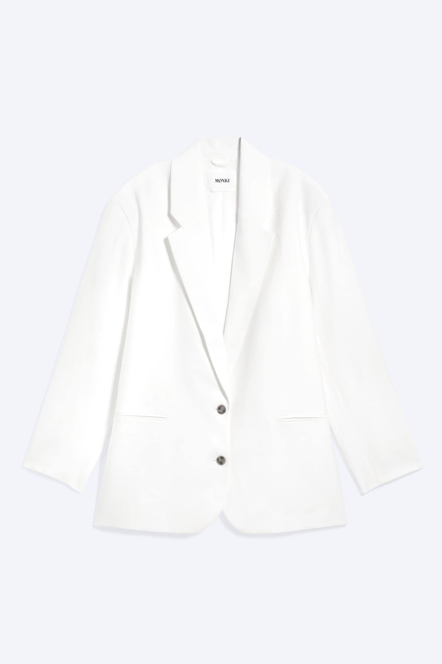 Oversized single-breasted blazer - Gebroken wit - 2
