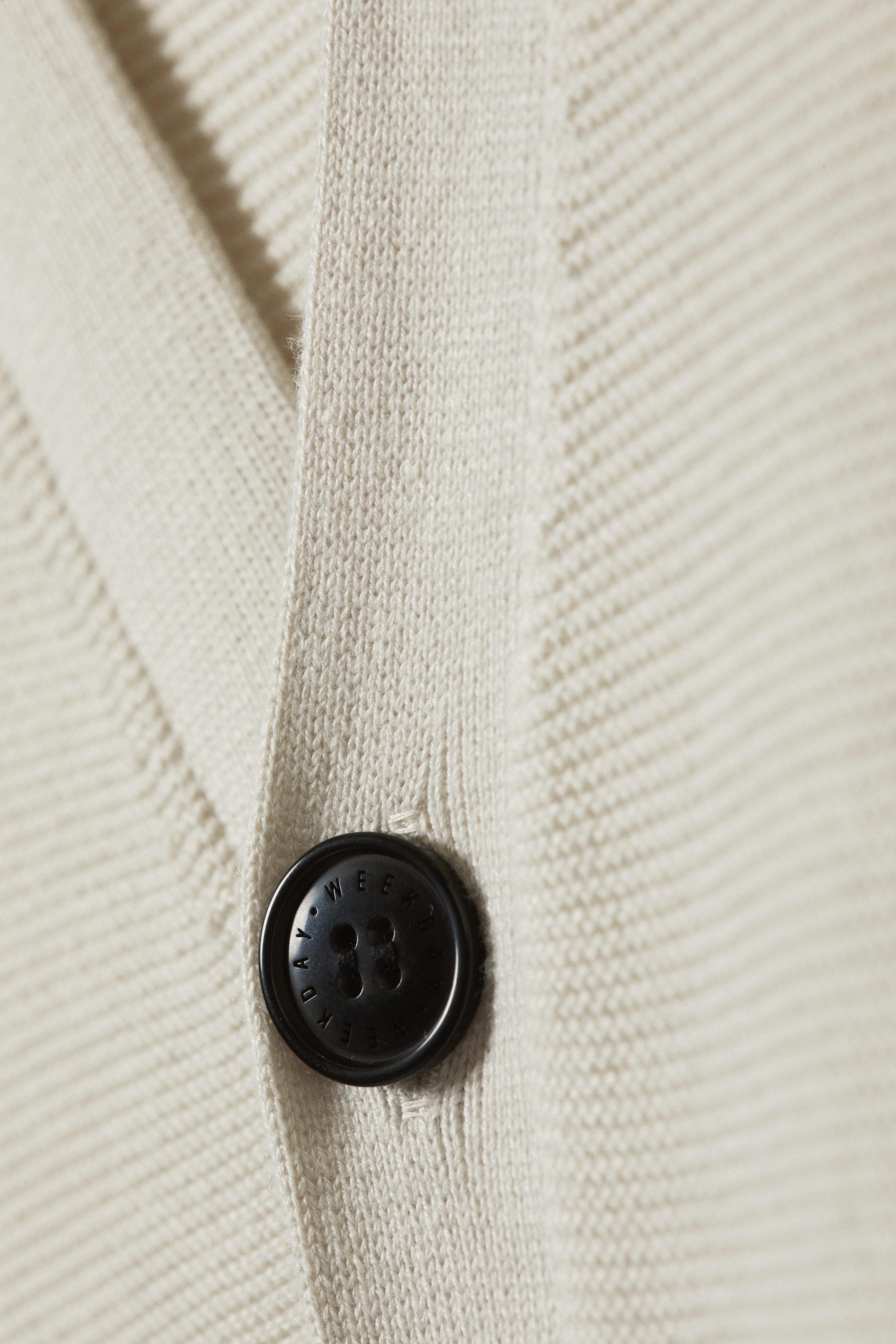 Light Beige - Regular Fit Button-Up Cardigan - 2