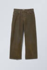 Two-toned Dark Mole - Astro Loose Baggy 2-Tone Corduroy Trousers - 7