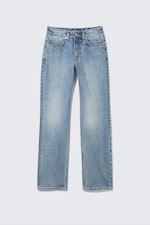 Eighteen Blue - Medium Blue - Laika Mid Rise Regular Straight Leg Jeans - 6
