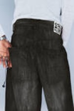 Black Web - Svart - Rad Super Regular Waist Loose Wide Jeans - 3