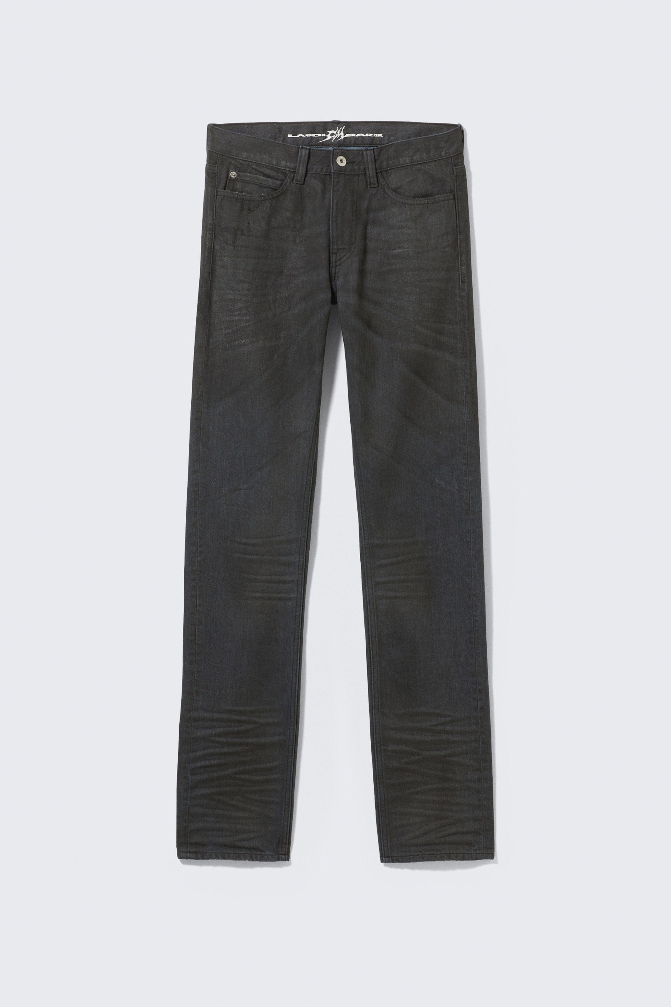 Coated Black - CM x LB Issue Rigid Coated Unisex Jeans - 8