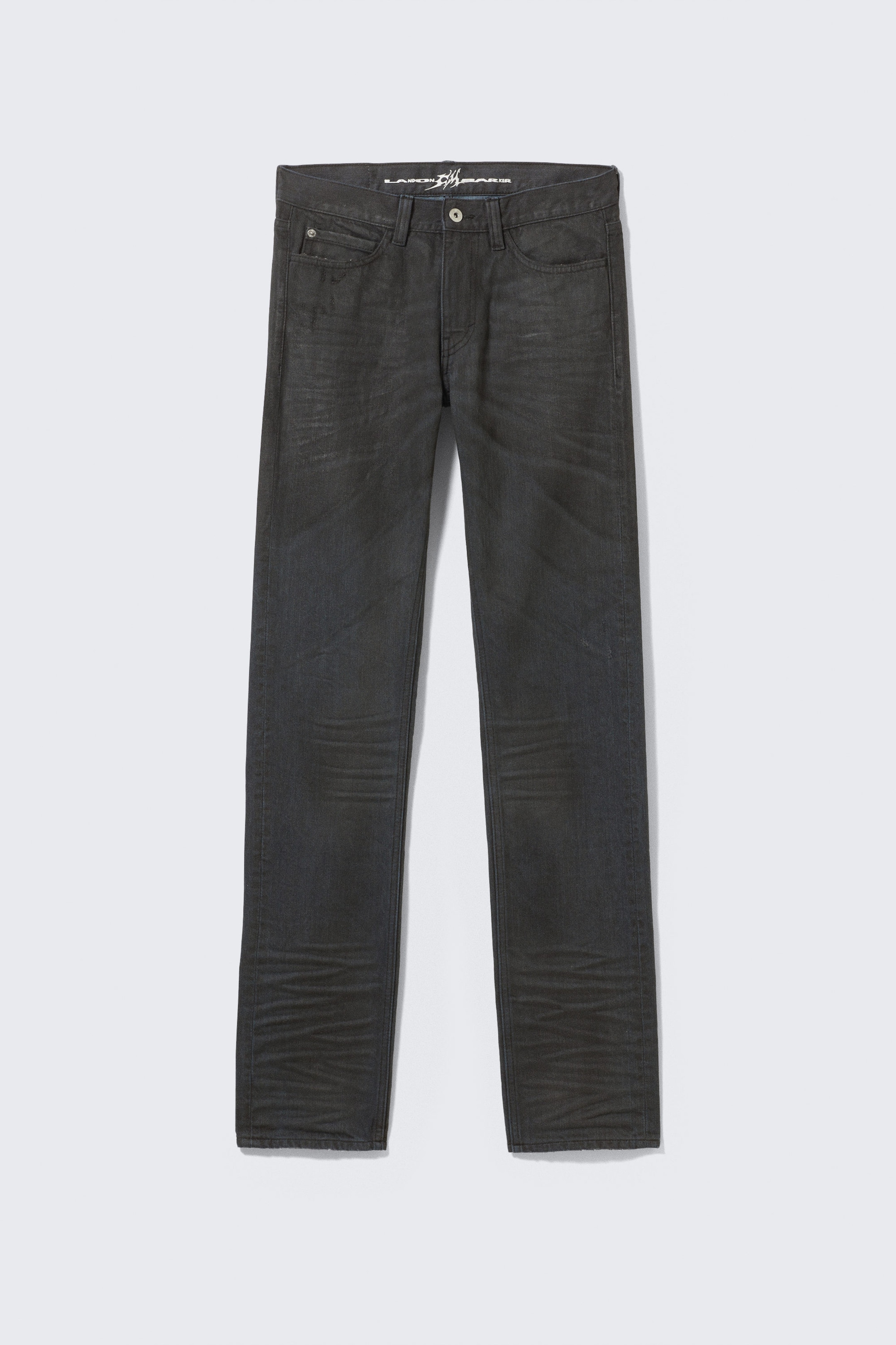 Beschichtetes Schwarz - CM x LB Issue Rigid Coated Unisex Jeans - 1