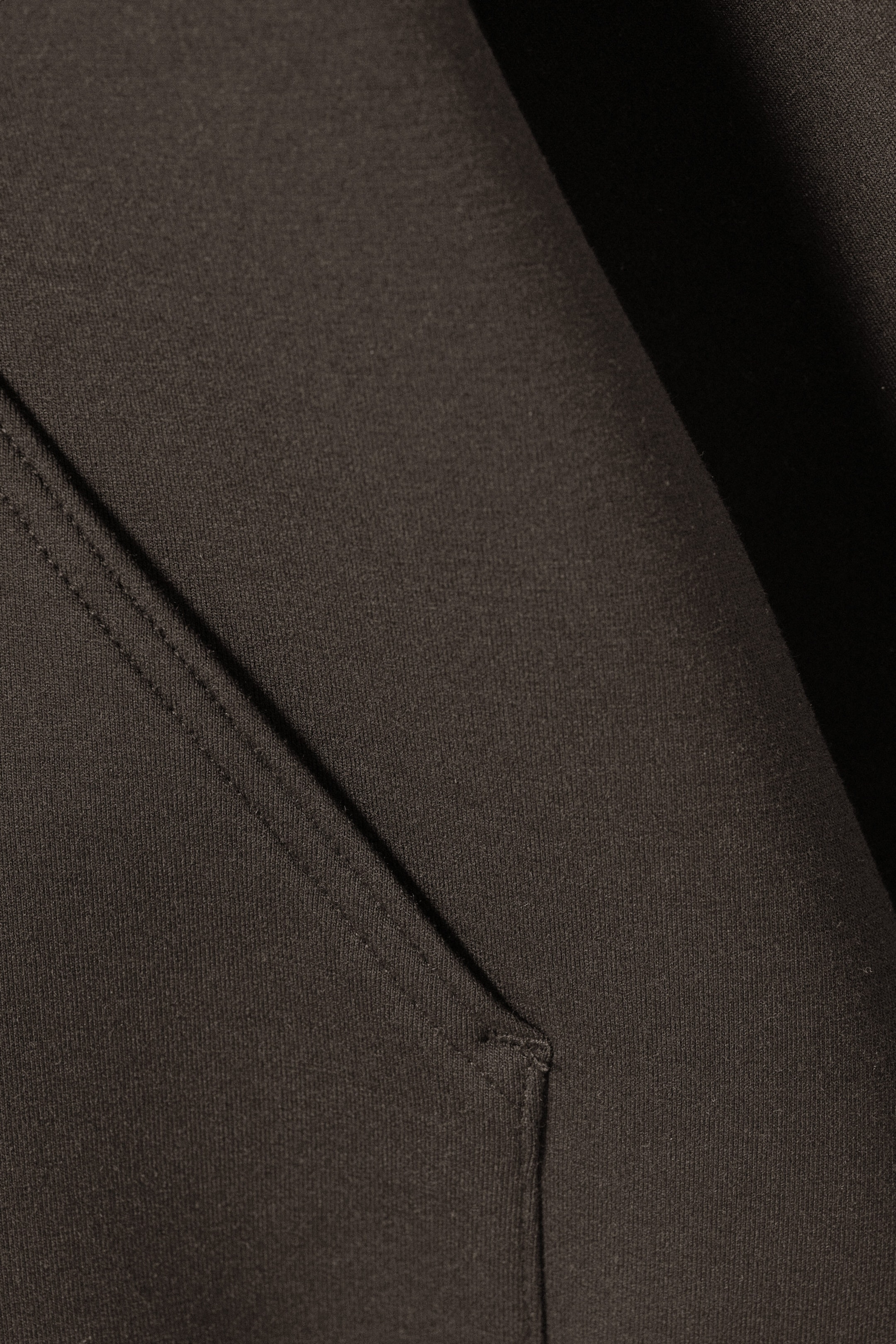 Dark Brown - Oversized Scuba Hoodie - 1