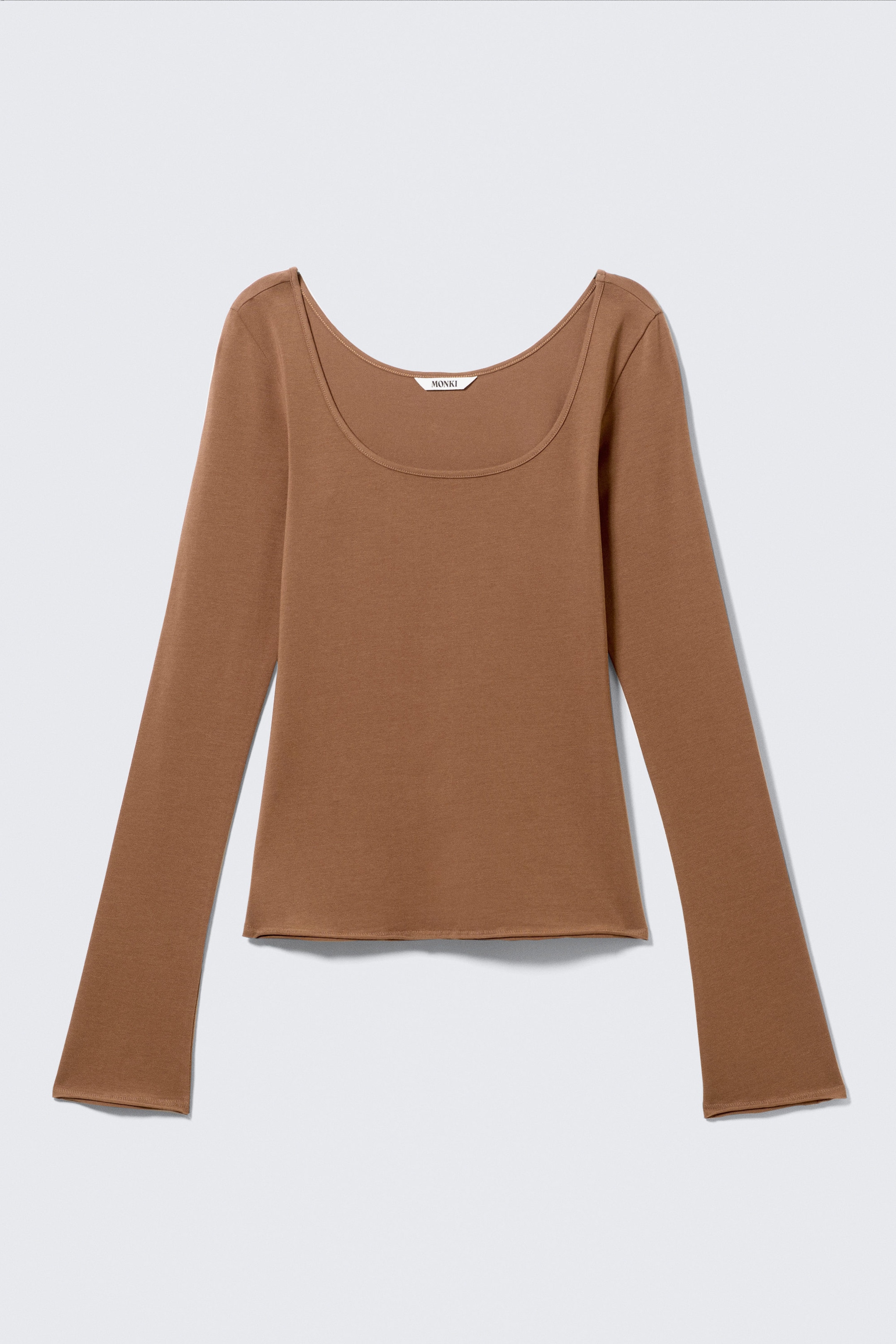 Marron - Top Slim Fit à manches longues - 4