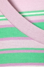 Pink/Green Stripe - Regular Fit Mini T-shirt - 4
