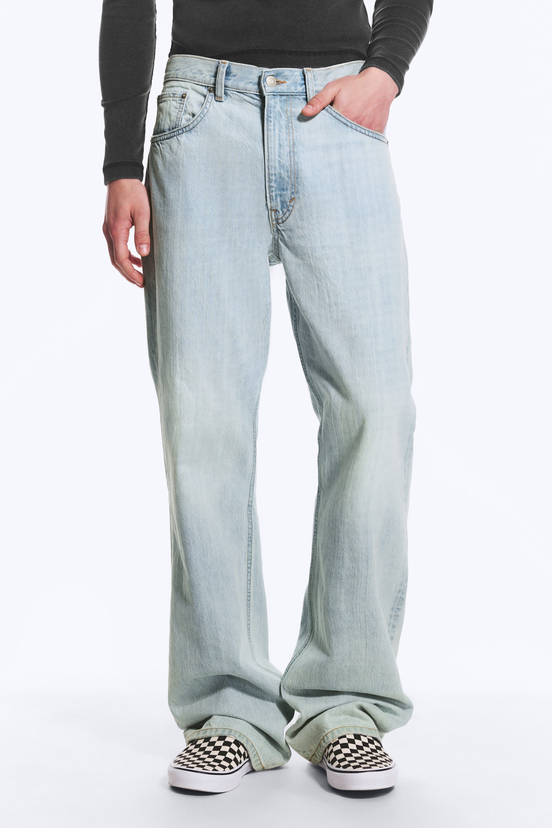 Ghost Blue - Light Blue - Mercury Mid Rise Relaxed Bootcut Jeans - 3