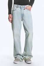 Ghost Blue - Light Blue - Mercury Mid Rise Relaxed Bootcut Jeans - 3