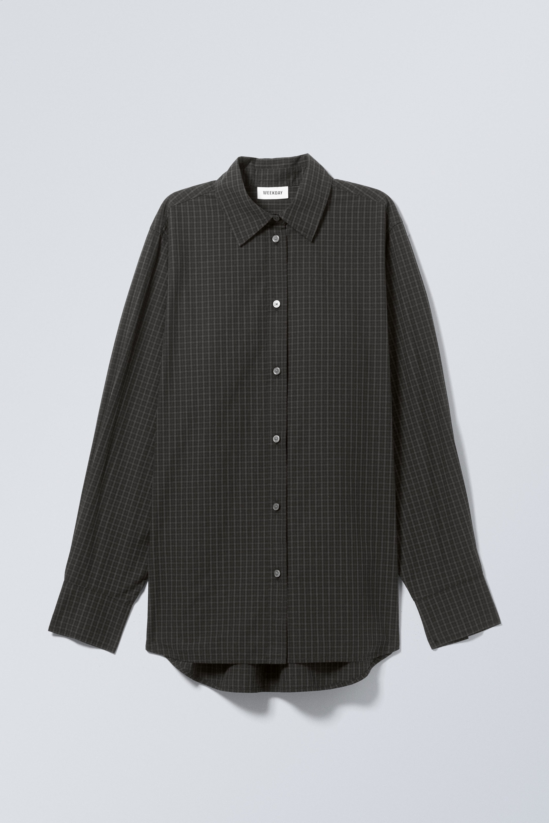 Dark Black - Regular Poplin Shirt - 0
