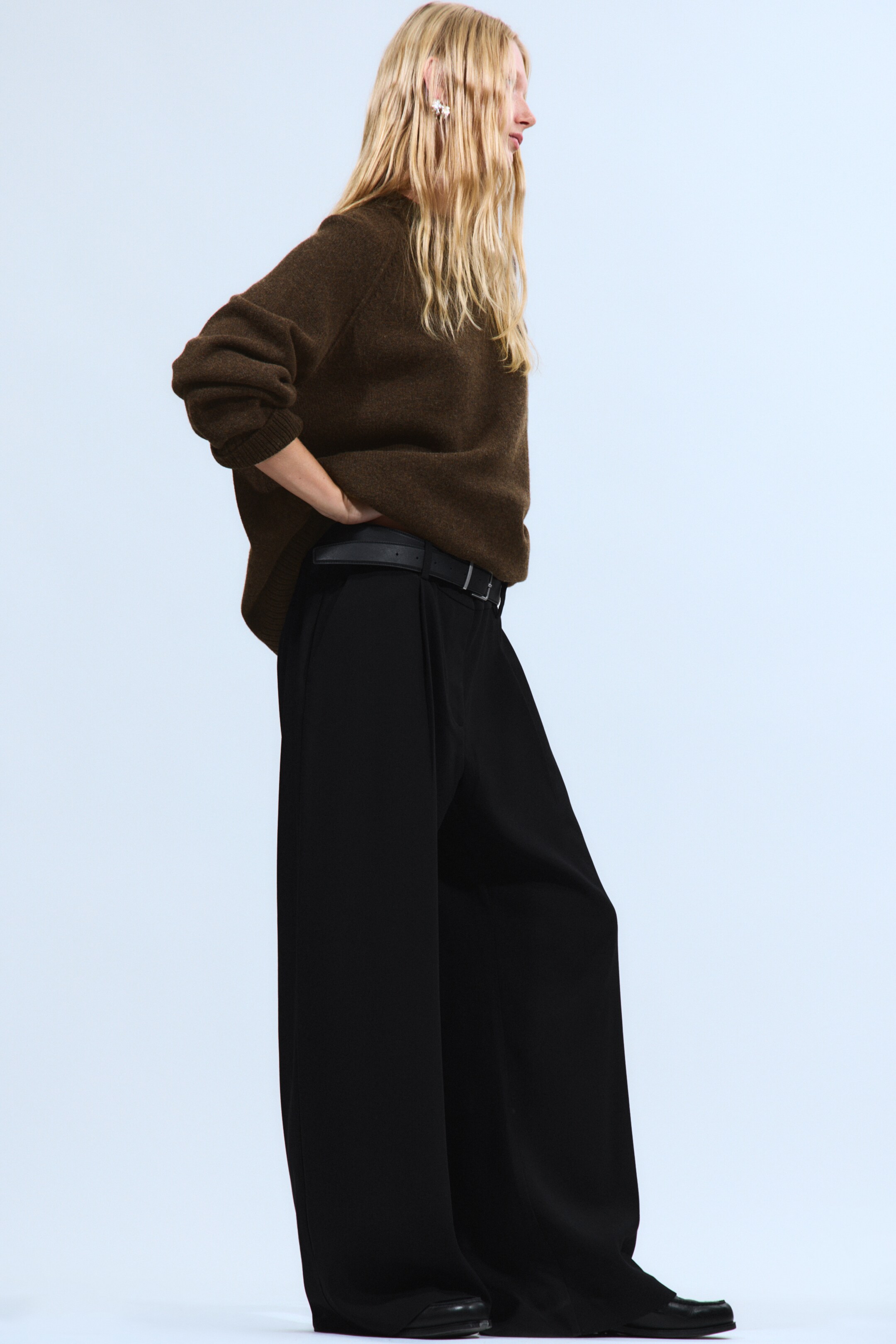 Größeres Bild ansehen: Weite Anzughose mit niedriger Taille - Schwarz - Ladies | H&M DE 5