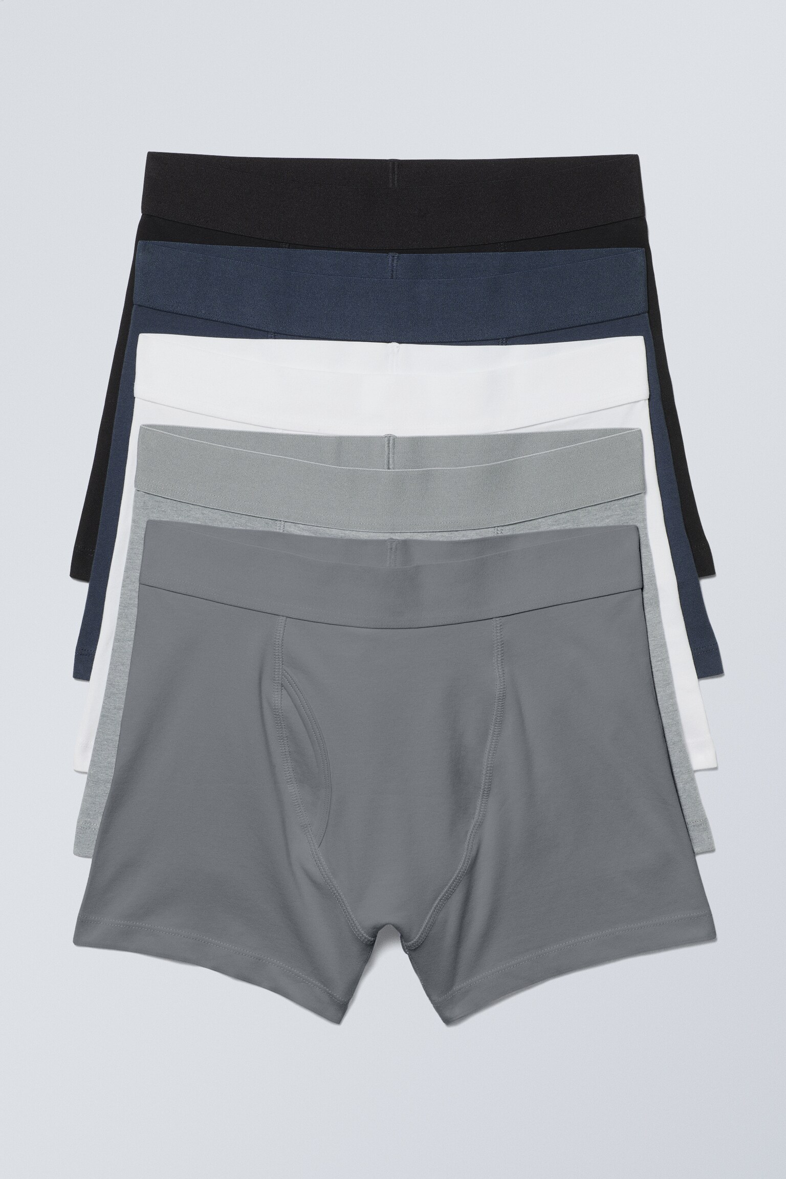 5-pack Boxer Briefs - Black/Blue/White/Grey/Negru/Bej/Verde/Alb/Black/White/Black/Green/White/Grey/Red/Negru/Albastru/Verde/Alb/Gri/Black Green White