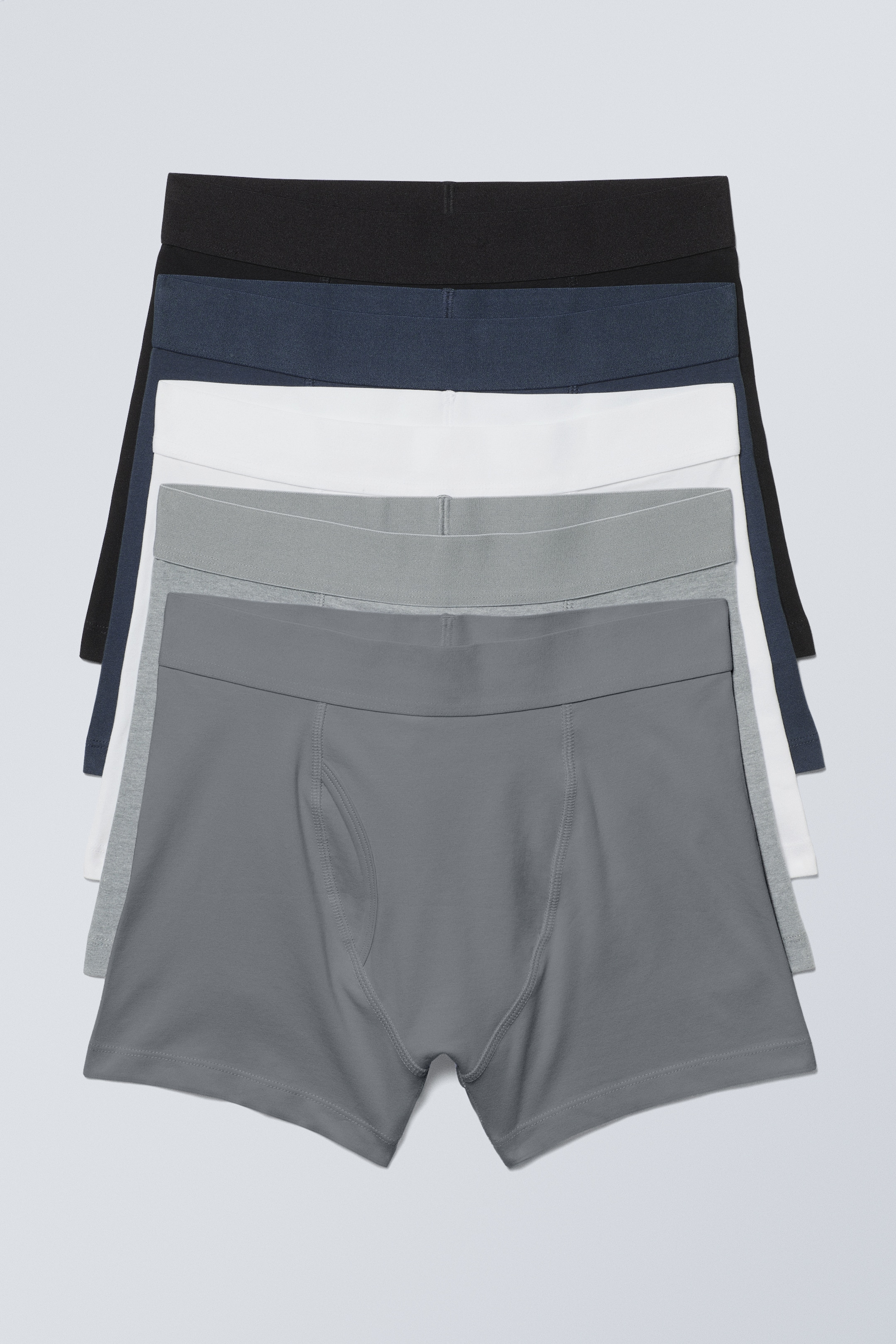 Visa större bild: 5-pack Boxer Briefs - Black/Blue/White/Grey - HERR | H&M SE 1