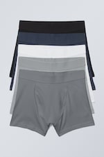 Black/Blue/White/Grey - 5-pack Boxer Briefs - 0