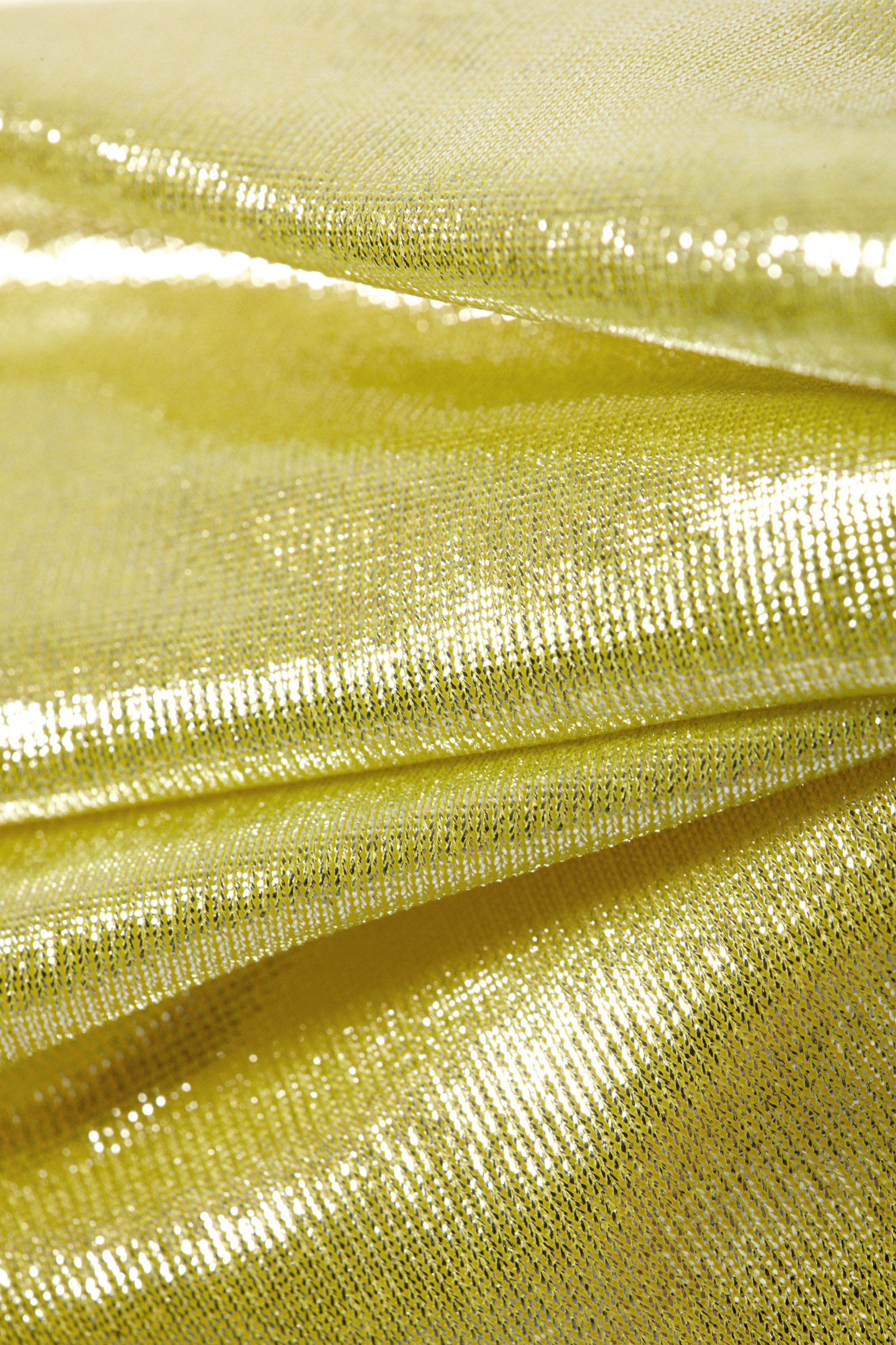 Shiny Yellow - Draped Bandeau Bikini Top - 5