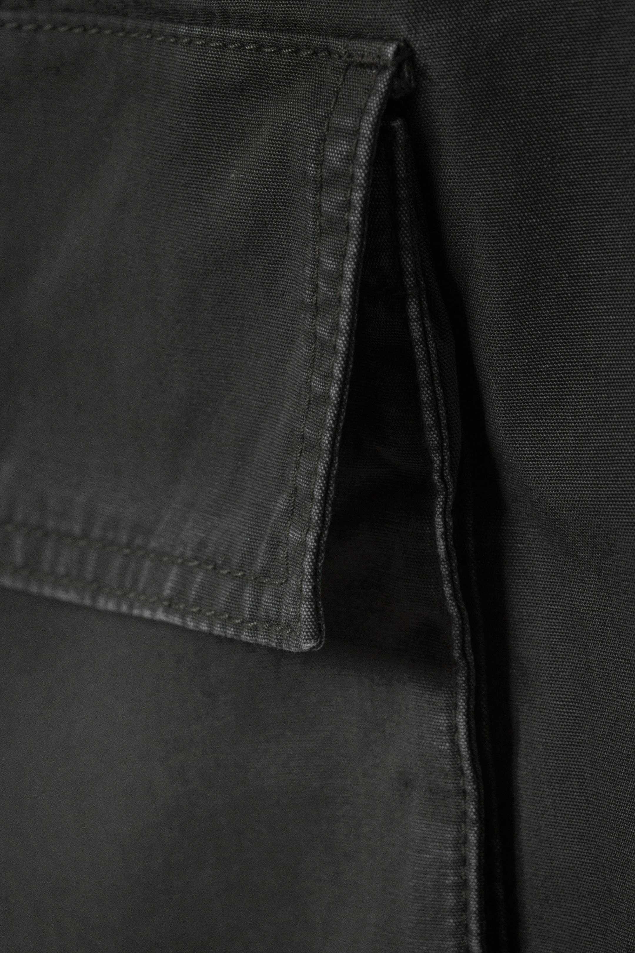 Dark Khaki - Low Rise Wide Leg Cargo Trousers - 2