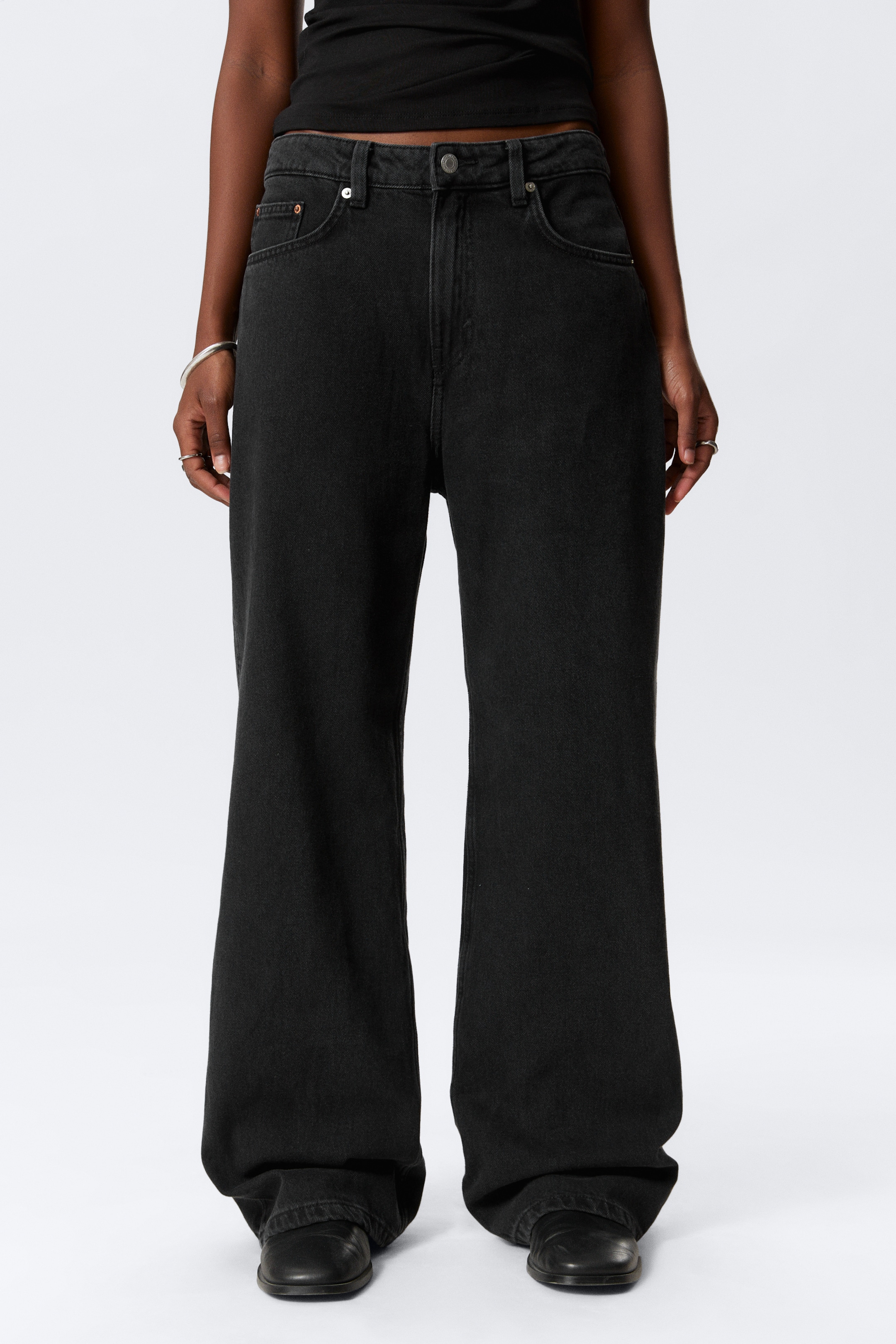 Zobacz większy obraz: Dżinsy Missy Low Rise Loose Straight Leg - Tuned Black - Black - ONA | H&M PL 2