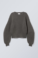 Dark Mole - Dion Sculptural Sweater - 0