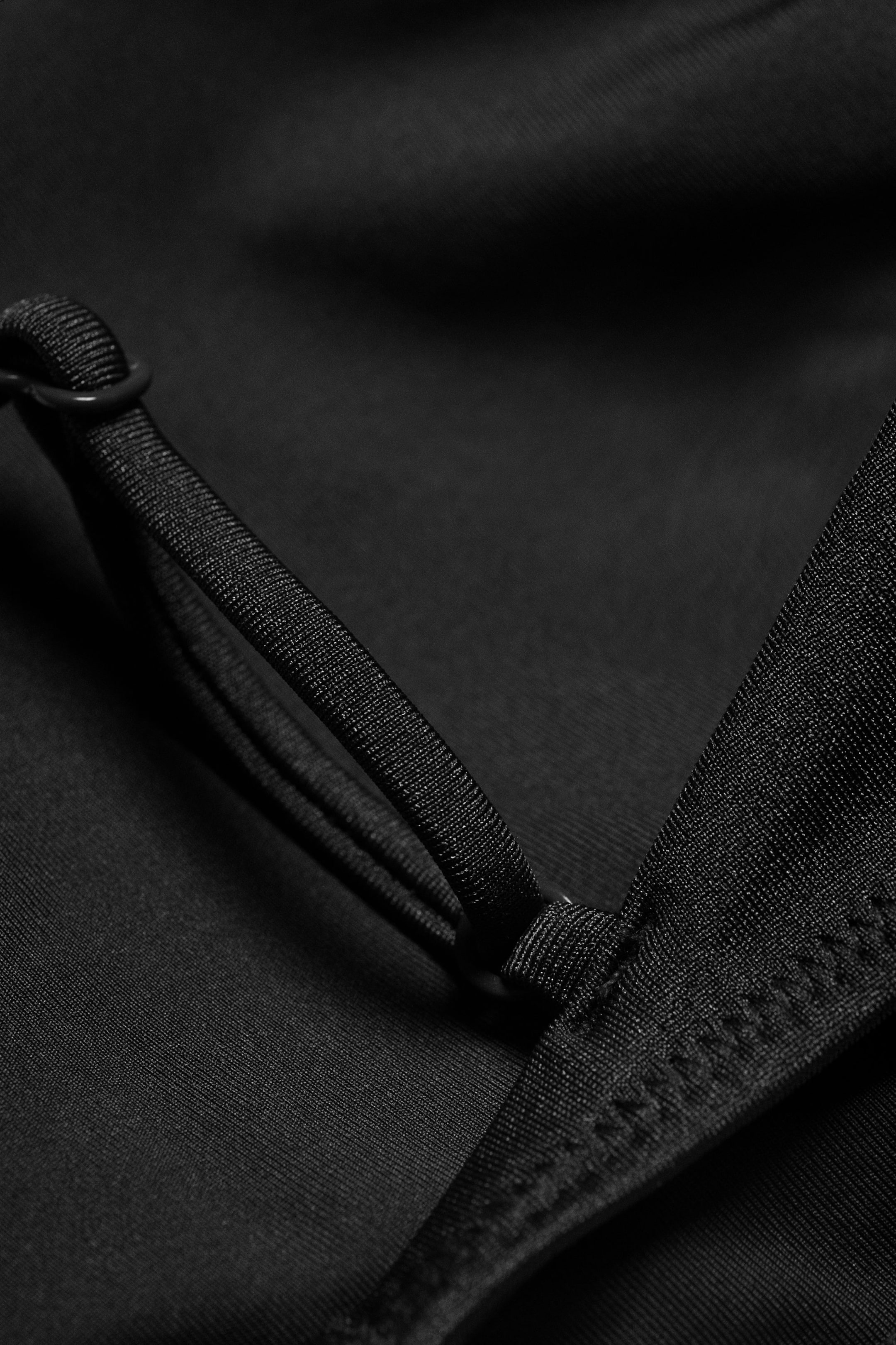 Black - Padded Tie Bikini Top - 5