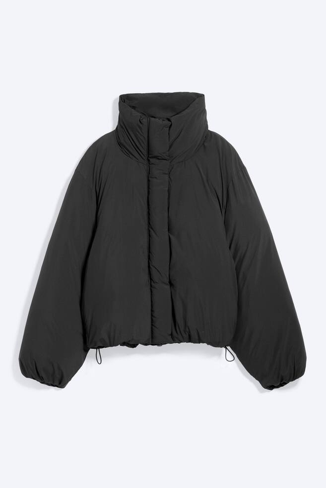 Clean puffer jacket - Black/Dark Grey - 1