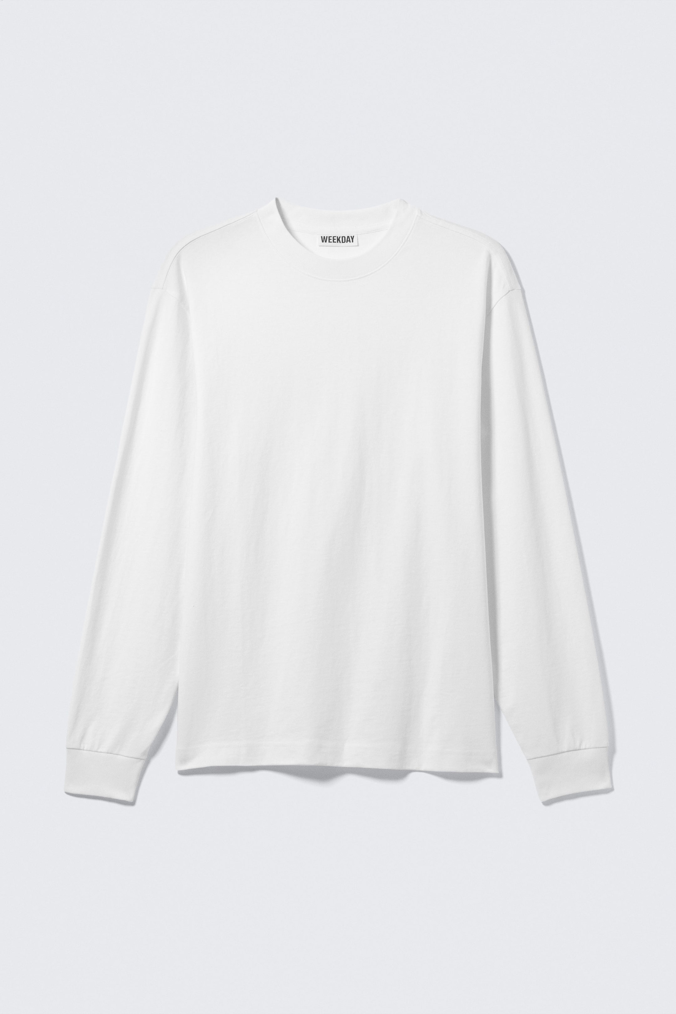 Weiß - Longsleeve mit lockerer Passform - 3