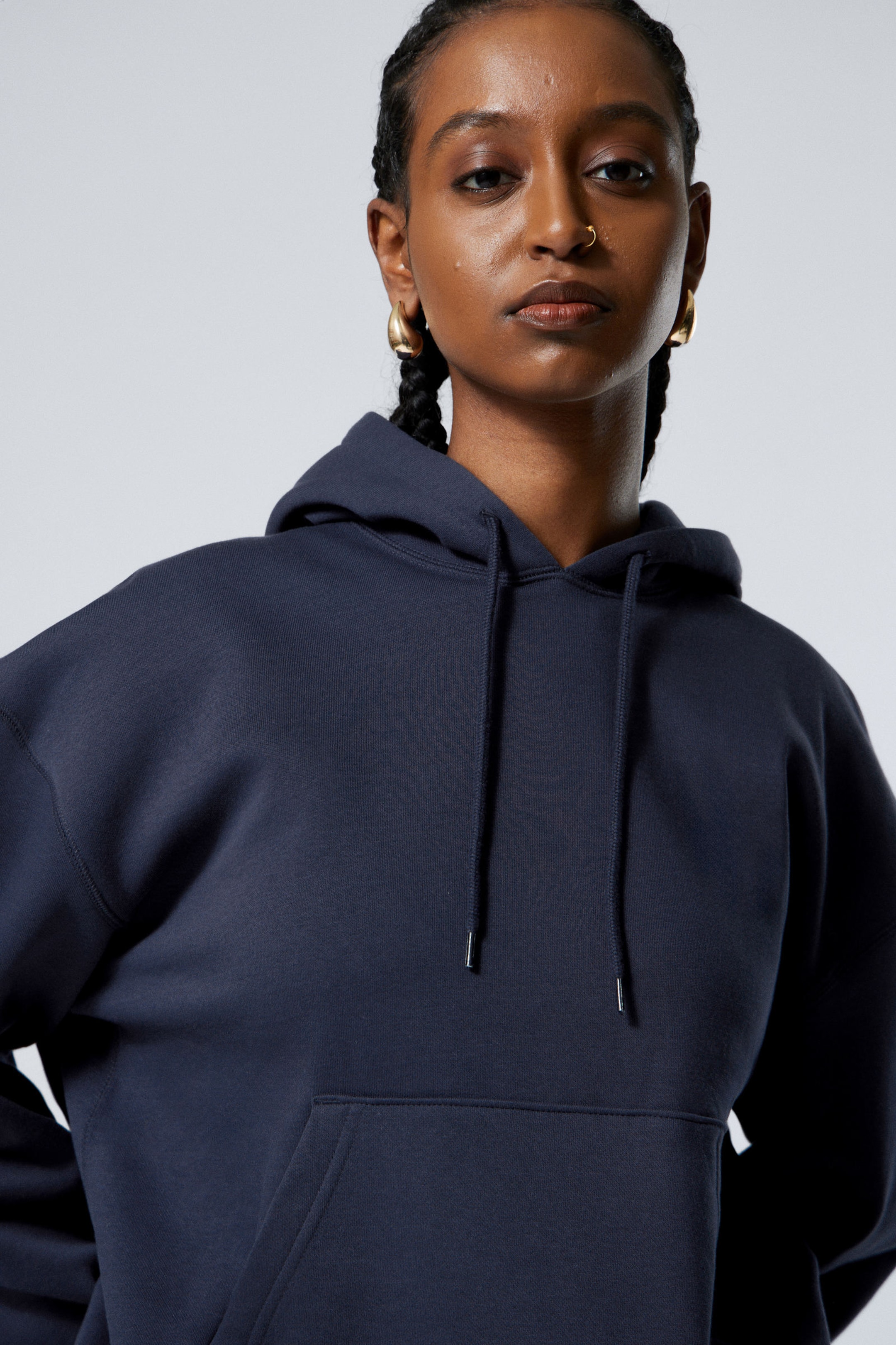 Dunkelblau - Kapuzenpullover Standard Essence - 1