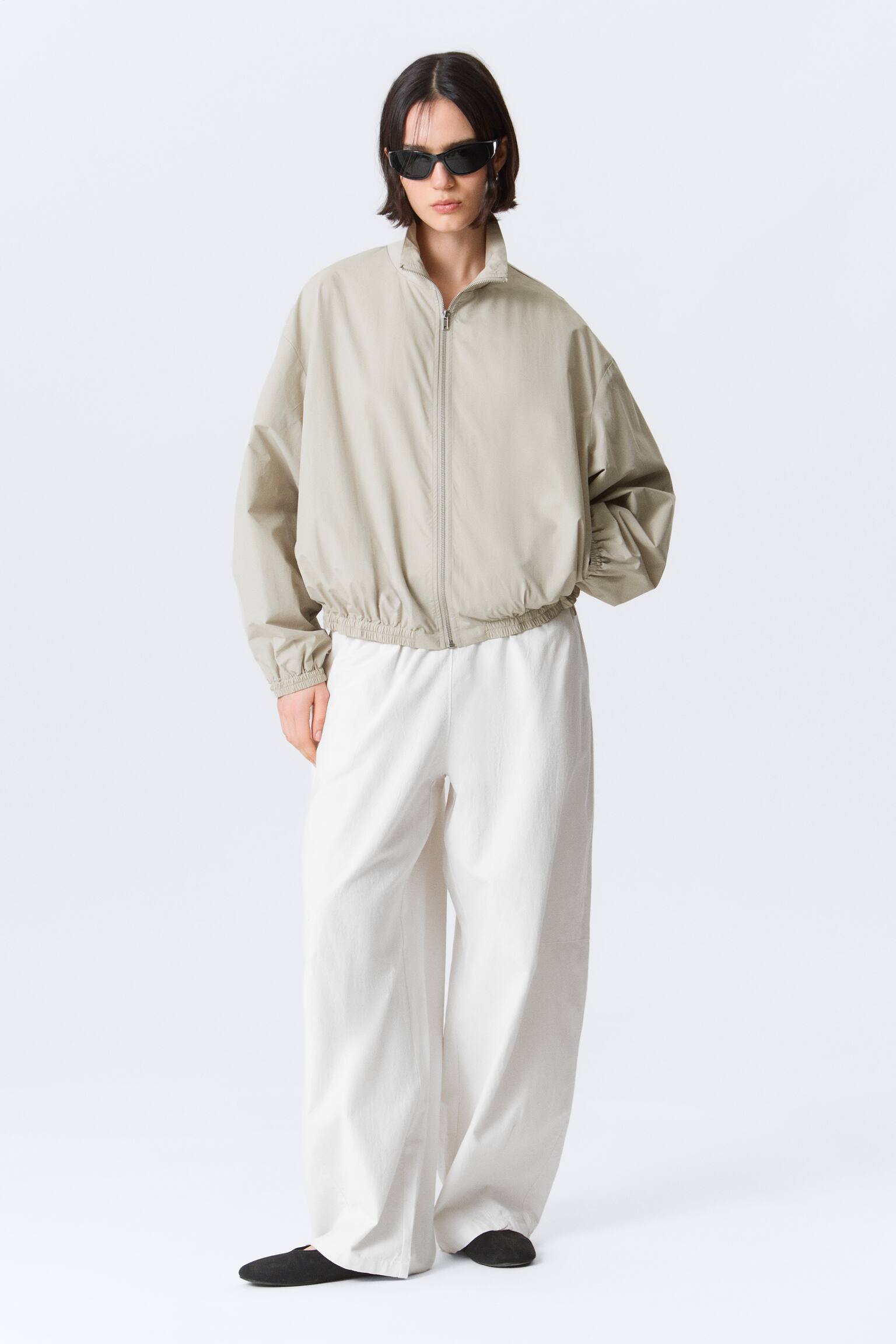 CHAQUETA HANNE H OVERSIZED TRACK - Light Dusty Mole/Gris oscuro - 6