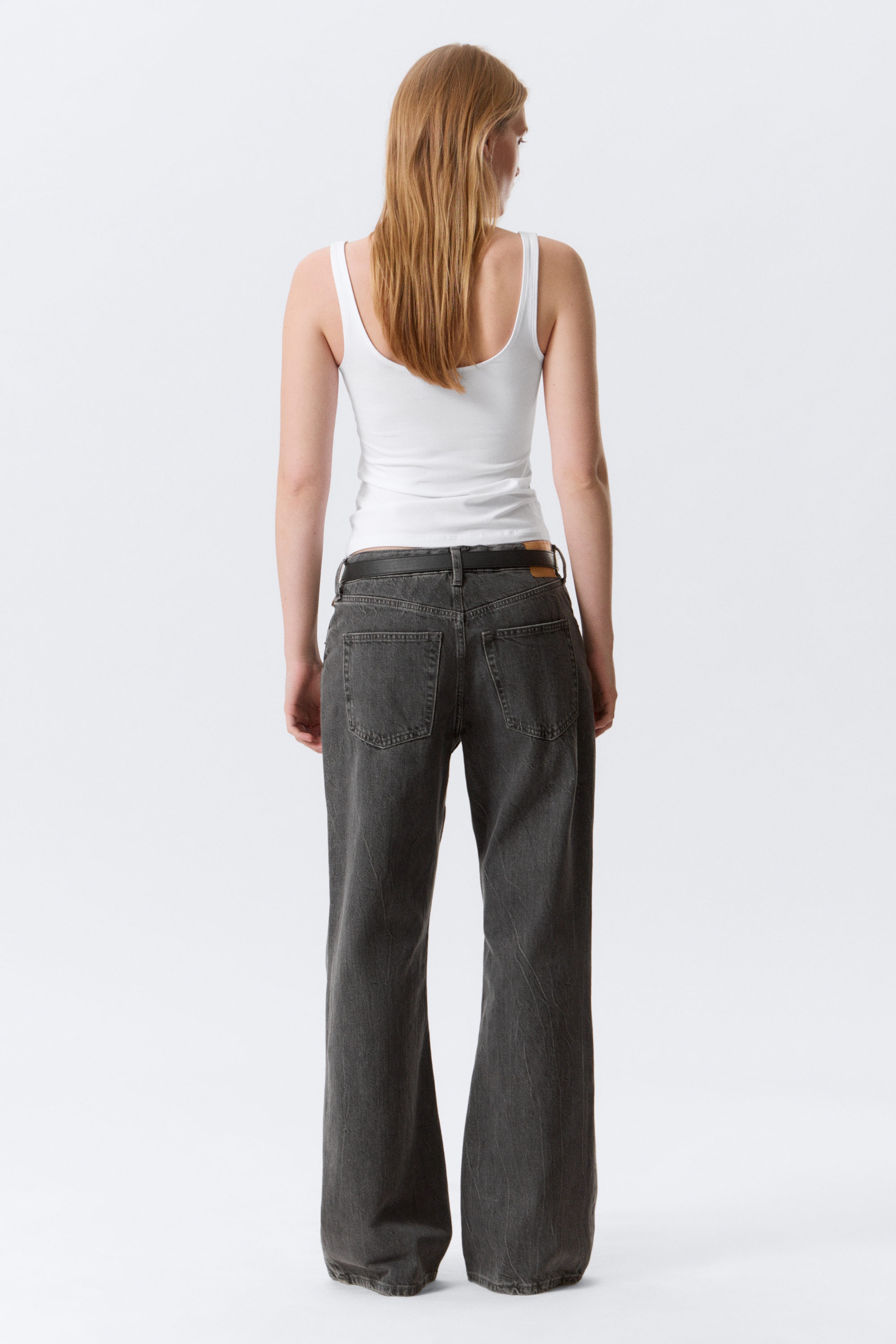 Risso Black - Black - Helix Low Rise Relaxed Flared Leg Jeans - 4