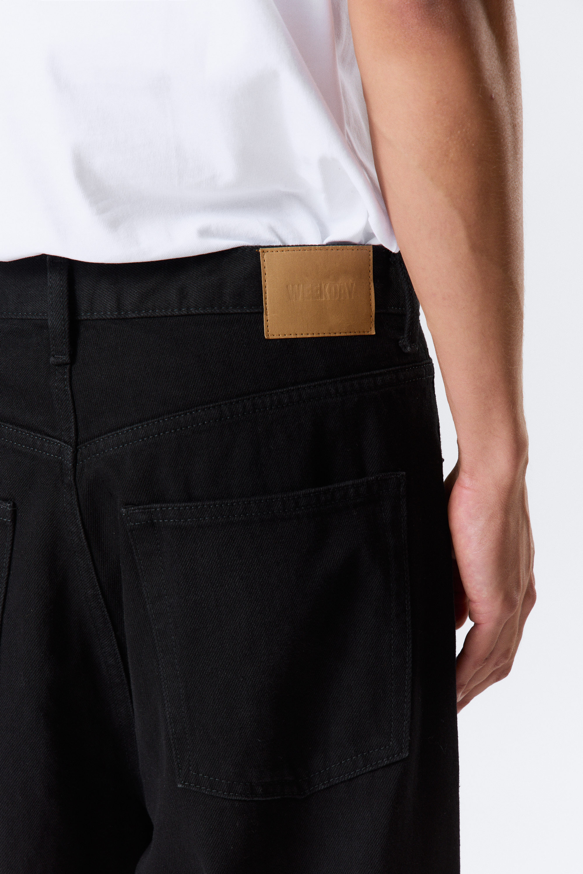 Black Rinse - Svart - Astro Loose Baggy Leg Jeans - 9