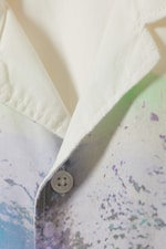 White - Colourful Skull - Relaxed Graphic Short-Sleeved Resort Shirt - 1