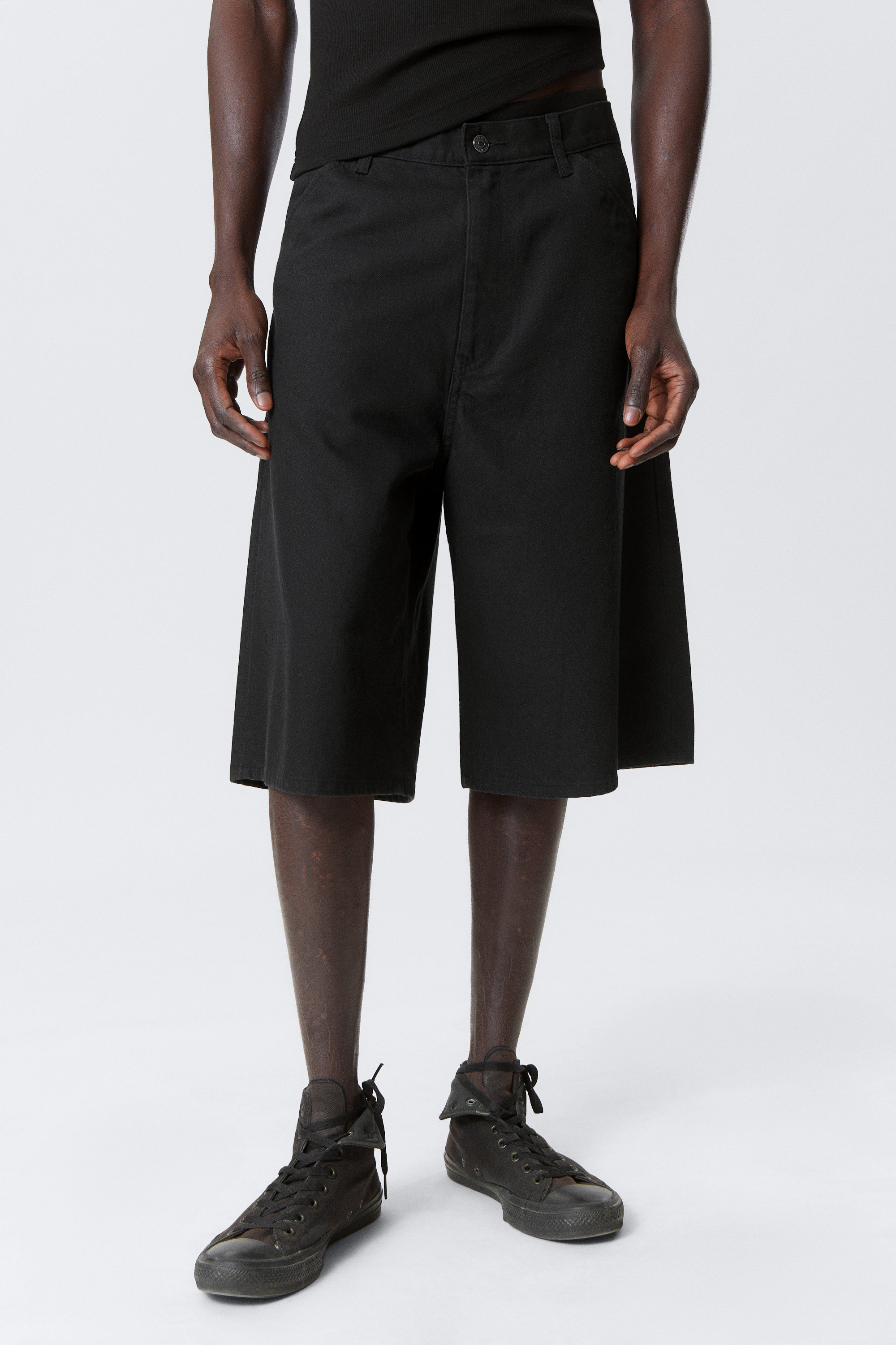 Black - Astro Loose Baggy Linen-Blend Shorts - 4