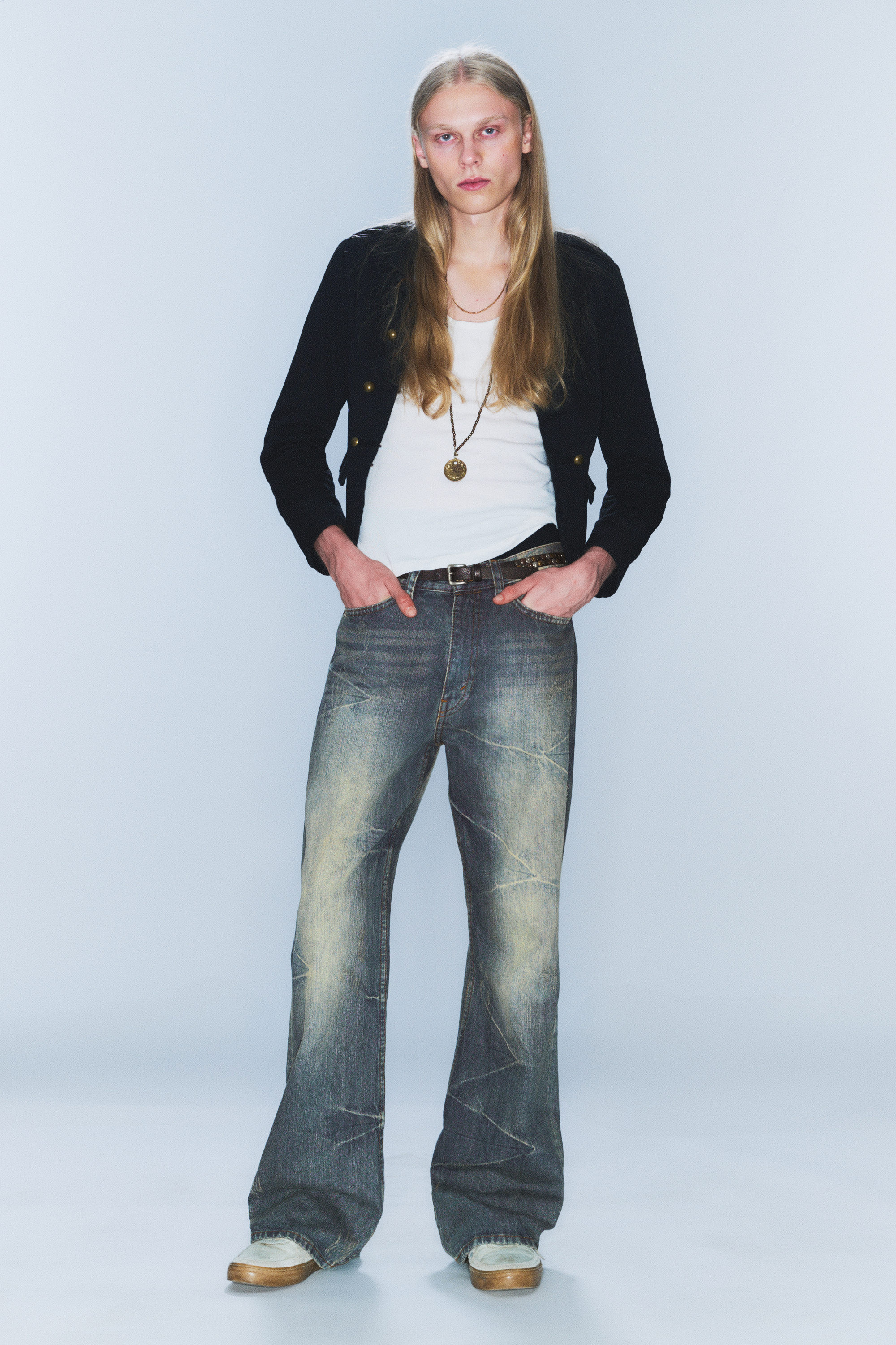 Canyon Blue - Mittelblau - Boo Bootleg – Bootcut-Jeans mit niedriger Taille - 1