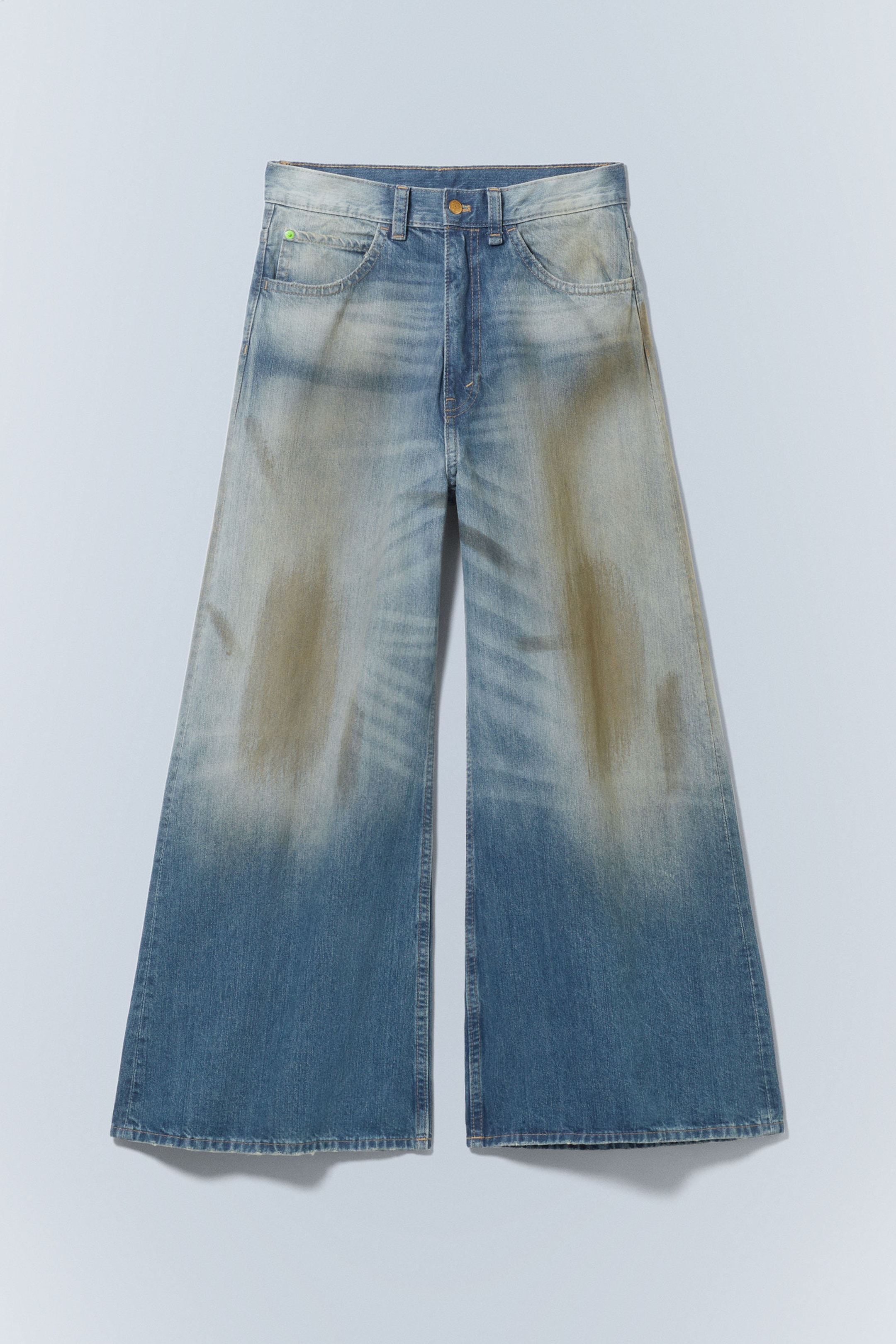 Grime – Blau - Rad Super – Weite Jeans mit normaler Taille - 4