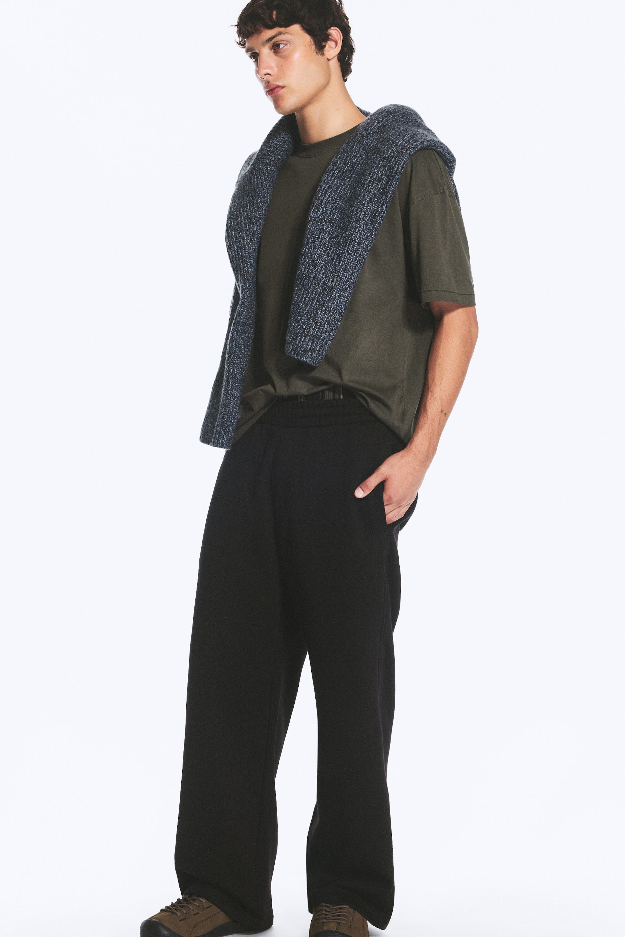 Noir - Pantalon de jogging ample - 1