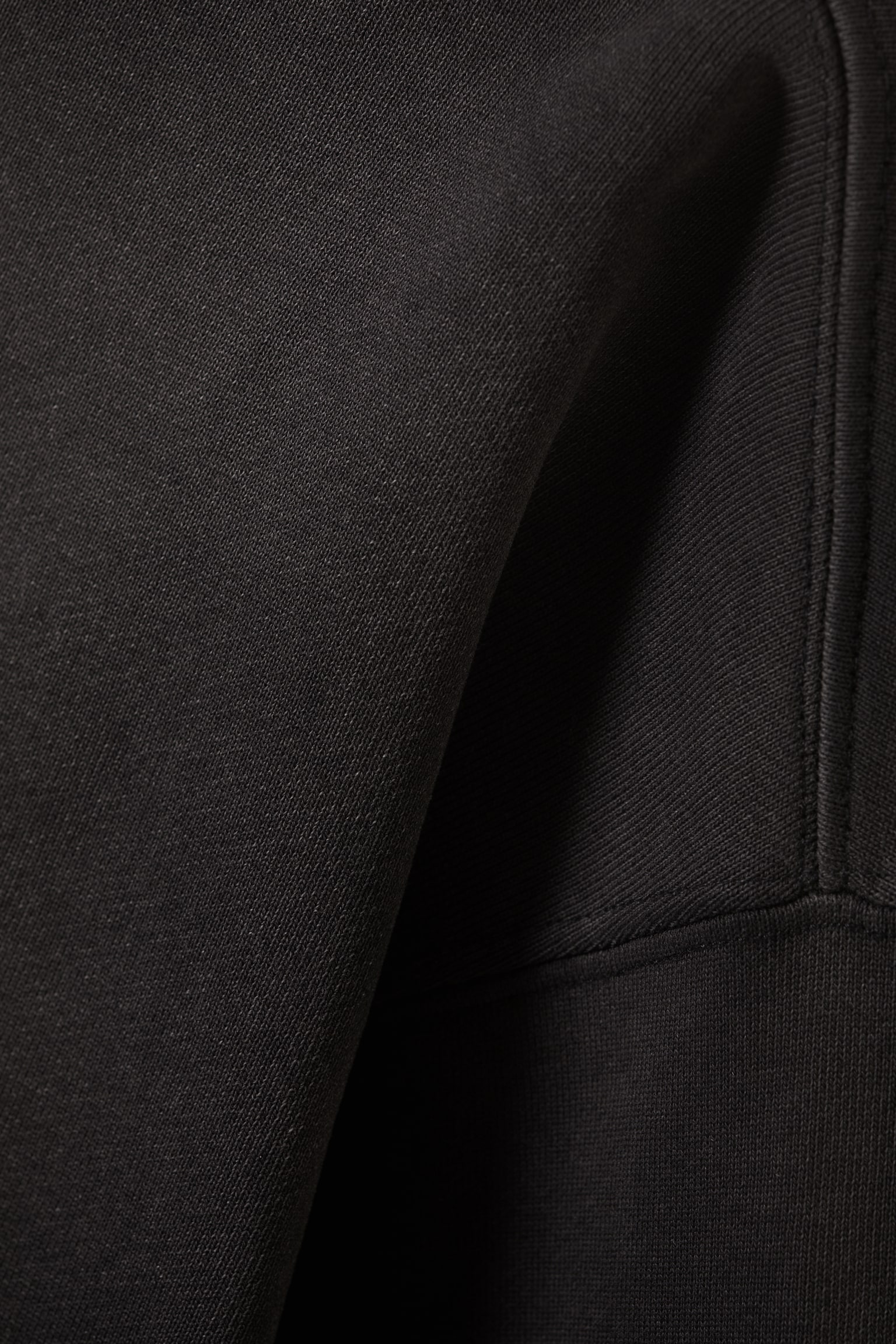 Boxy Distressed Sweatshirt - Faded Black/Dark Green - 4
