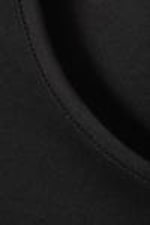 Schwarz - Glattes, eng anliegendes Tanktop - 1