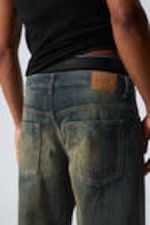 Carson Blue - Medium Blue - Sphere Low Rise Loose Straight Leg Jeans - 3