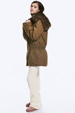 Brown - Fur-Trimmed Cotton Canvas Parka - 3