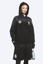 Dark Black - TOFFS Loose Fit Football Hoodie - 2