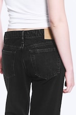 Tuned Black - Black - Arrow Low Rise Regular Straight Leg Jeans - 4