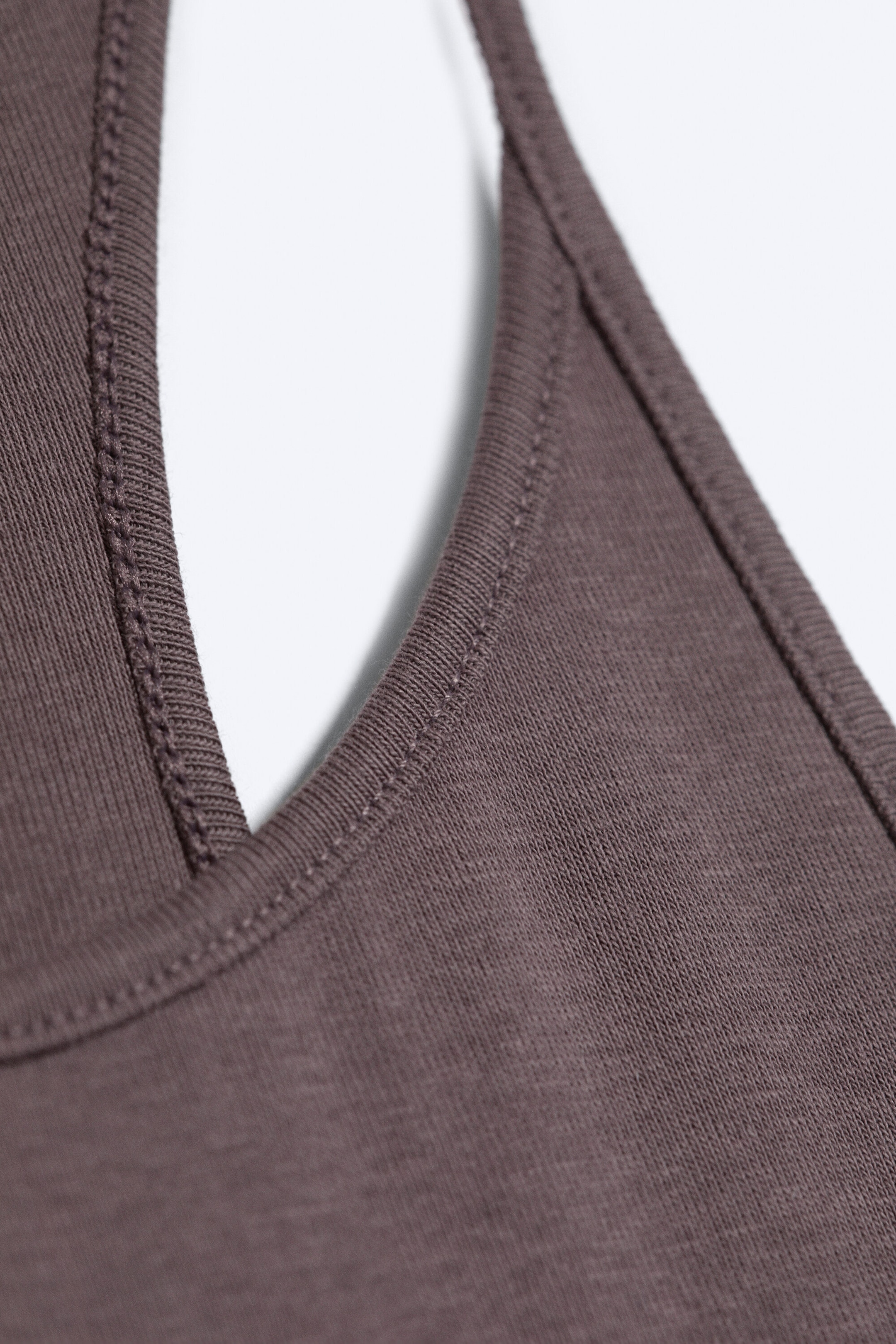 Dusty Plum - Maxikleid aus Jersey mit Racerback-Rücken - 2