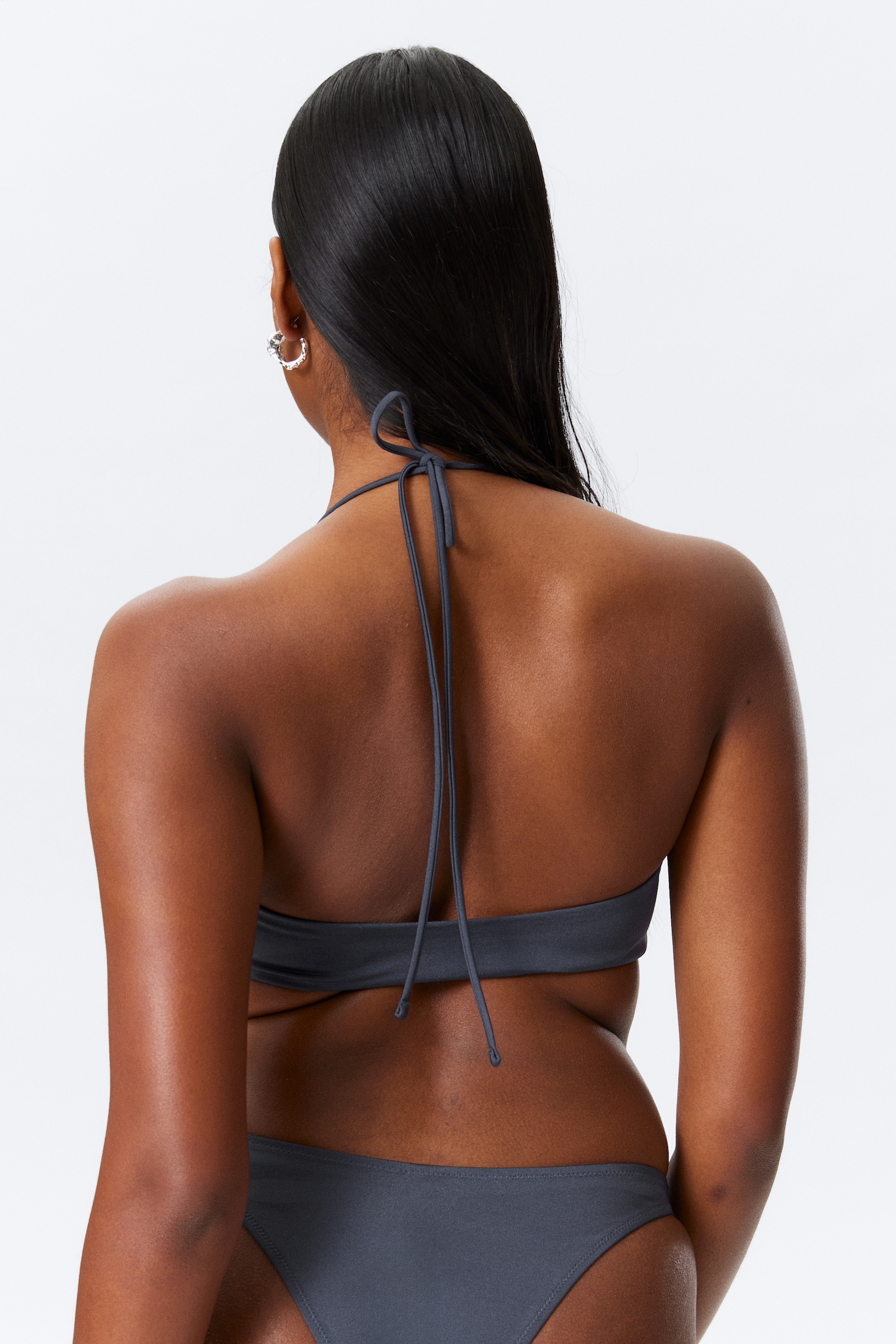 Top bikini Turn Halter - Ciemnoniebieski/Jaskrawoczerwony/Czarny - 5