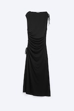 Schwarz - Ärmelloses Maxikleid mit U-Boot-Ausschnitt - 3
