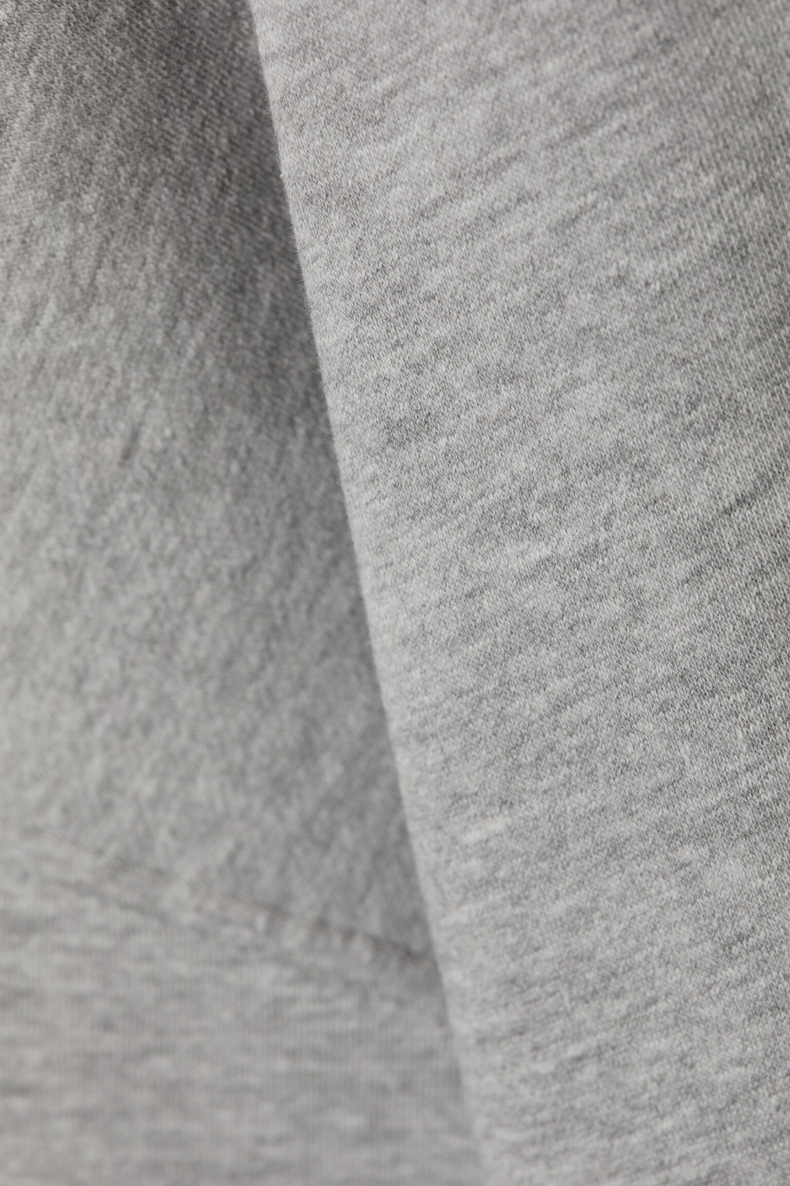 Oversized hoodie i kraftig bomullsfleece - Gråmelerad/Mörkblå/Mörkbrun - 3